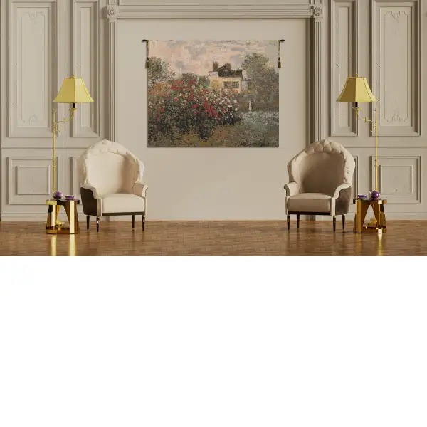 The House Of Claude Monet Belgian Tapestry Wall Hanging Landscape & Lake Tapestries