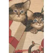 Christmas Kitties Belgian Cushion Cover | Close Up 2