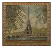 Tour Eiffel French Couch Pillow Cushion | Close Up 1