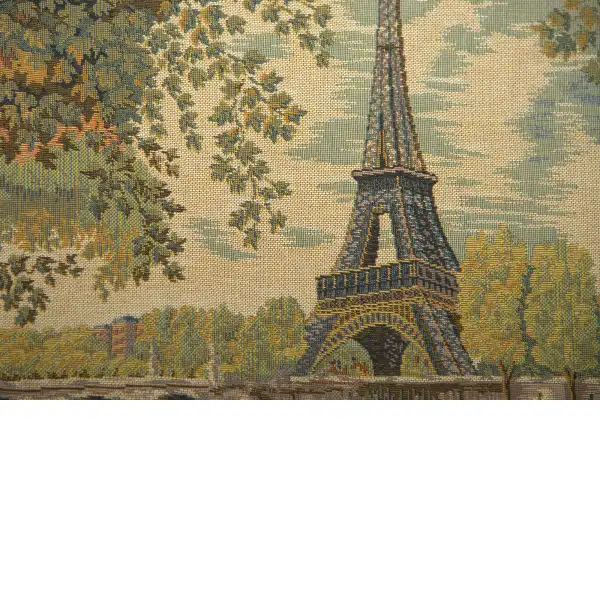 Tour Eiffel French Couch Pillow Cushion | Close Up 2