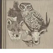 Forest Spirit Hibou French Couch Pillow Cushion | Close Up 1