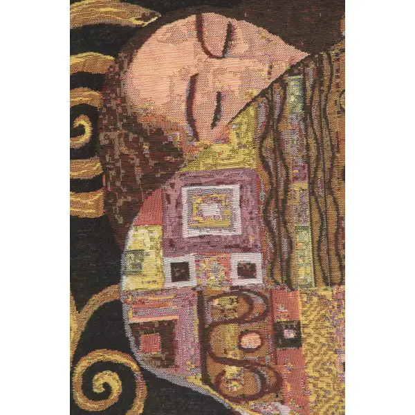 Klimt's Fulfillment Belgian Throw Romance & Myth
