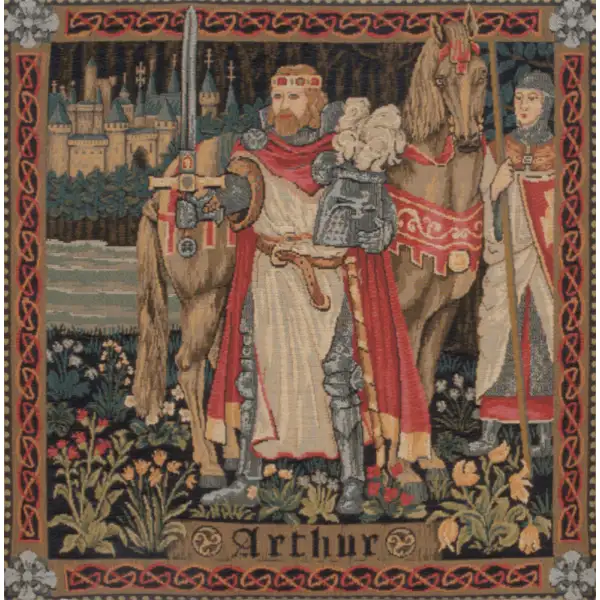 Legendary King Arthur Belgian Cushion Cover - 18 in. x 18 in. Cotton by Charlotte Home Furnishings | Close Up 1