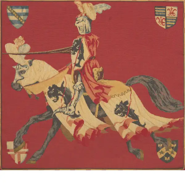 Red Knight Belgian Cushion Cover Battles & Tournaments