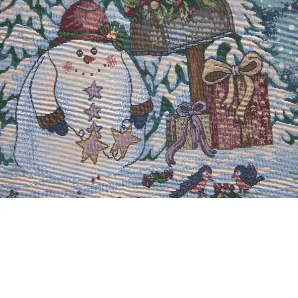Holiday Snowman Italian Tapestry Holiday Tapestries
