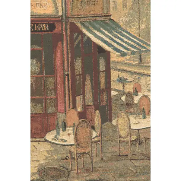 Rue De Paris Belgian Tapestry Wall Hanging Shops & Cafe's