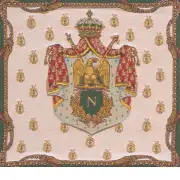 Napoleon Crest Belgian Cushion Cover | Close Up 1