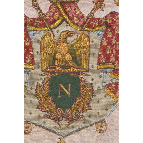 Napoleon Crest Belgian Cushion Cover | Close Up 2