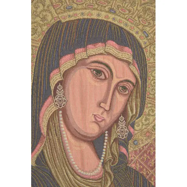 Madonna Di Montegergine Italian Tapestry Madonna & Saint Tapestries