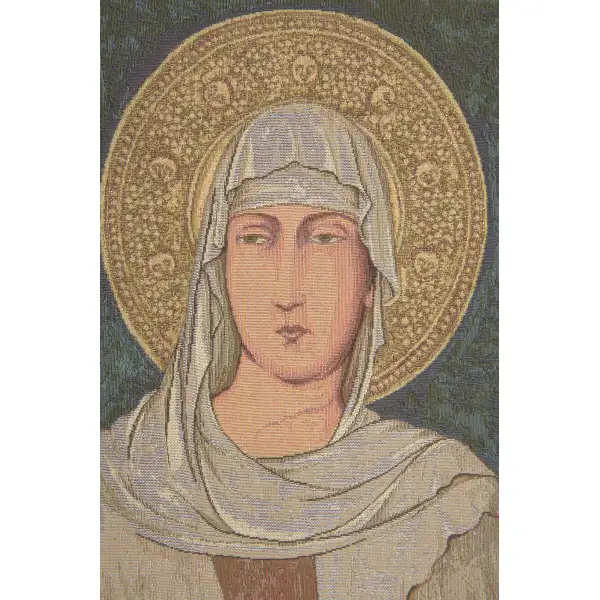 Santa Chiara St. Clare Italian Tapestry Madonna & Saint Tapestries