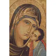 Greek Madonna Italian Tapestry - 17 in. x 26 in. Cotton/Viscose/Polyester by Alberto Passini | Close Up 1