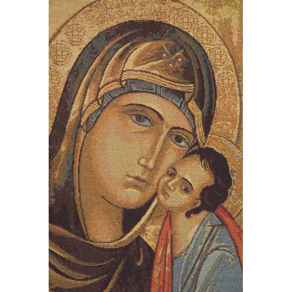 Greek Madonna Italian Tapestry - 17 in. x 26 in. Cotton/Viscose/Polyester by Alberto Passini | Close Up 1