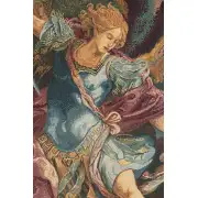 St. Michael Italian Tapestry - 17 in. x 26 in. Cotton/Viscose/Polyester by Guido Reni | Close Up 1