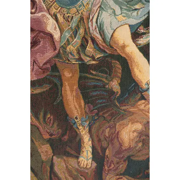 St. Michael Italian Tapestry - 17 in. x 26 in. Cotton/Viscose/Polyester by Guido Reni | Close Up 2