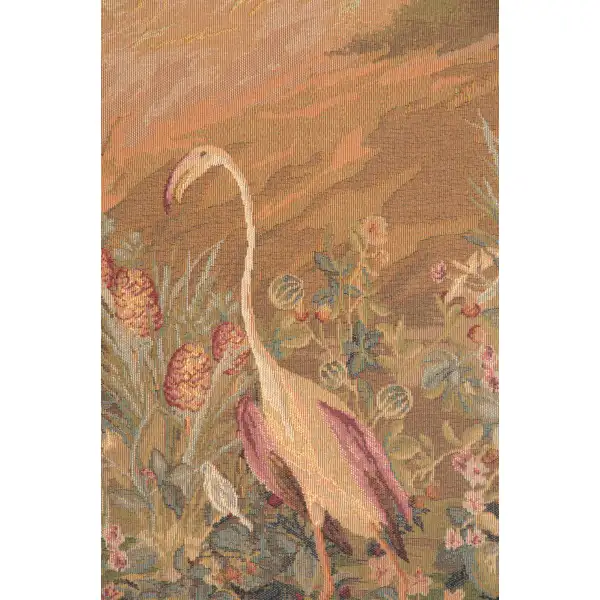 Le point Deau Flamant Rose French Wall Tapestry Animal & Wildlife Tapestries