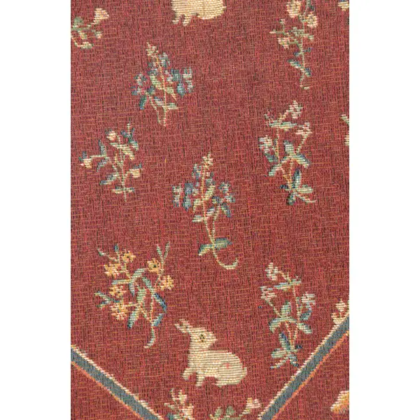 Medieval Rabbit II French Table Mat Lady and the Unicorn