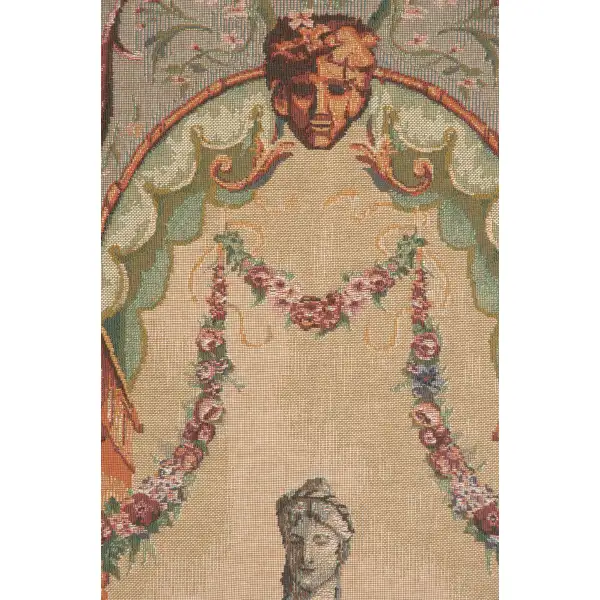 Portiere Statue French Wall Tapestry 18th & 19th Century Tapestries