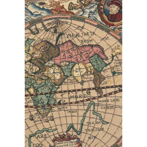 Map Mercator wall art european tapestries