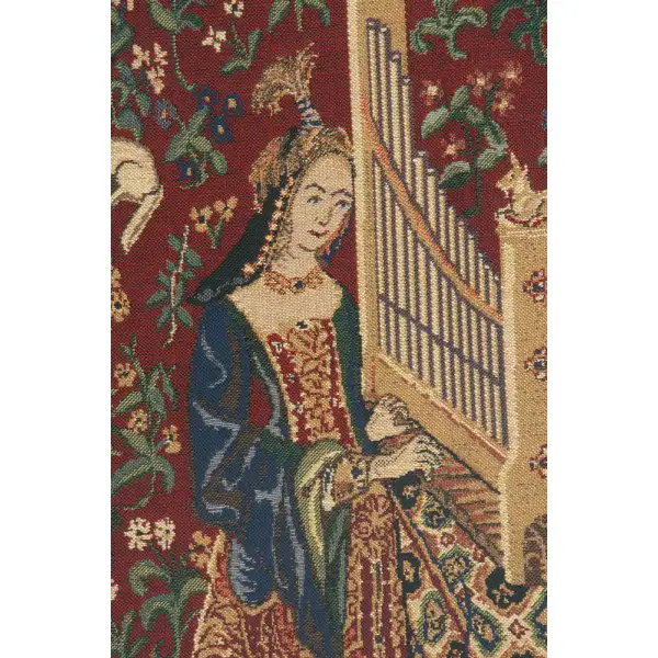 Lady and the Organ III  Belgian Tapestry The Lady and the Unicorn Tapestries
