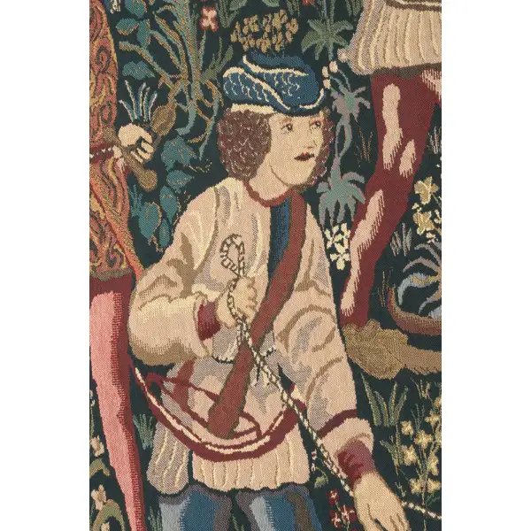 Unicorn Hunt with Border Belgian Tapestry Hunting Tapestries