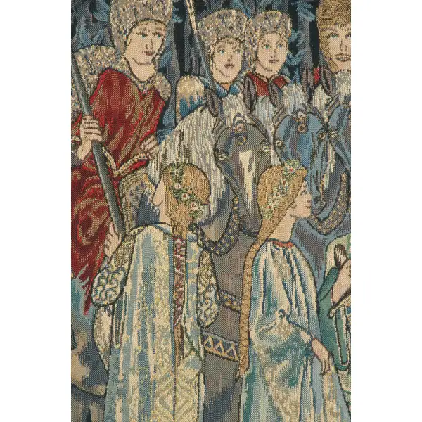 Knights Departure  Belgian Tapestry William Morris Tapestries