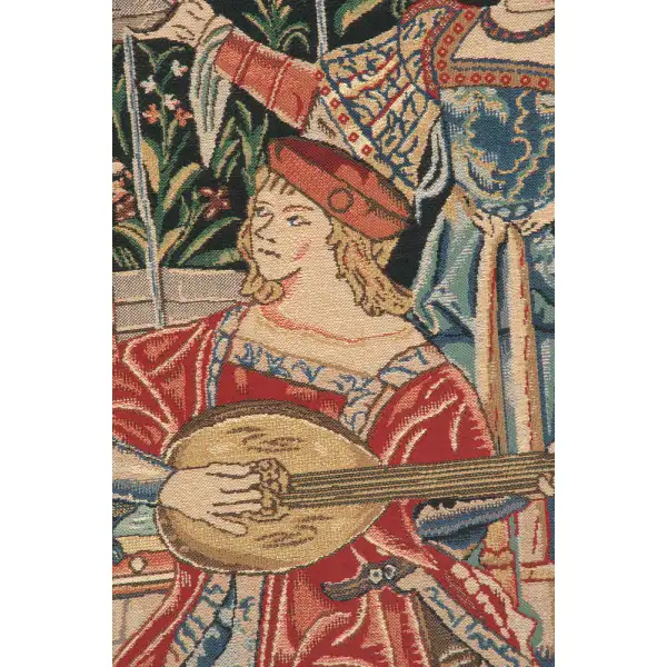 Medieval Concert Belgian Tapestry Middle Ages Art Tapestries