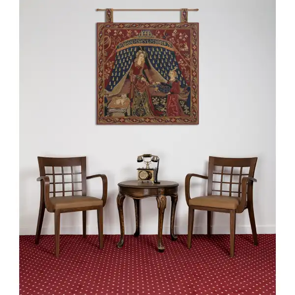 Seul Desire with Loops Belgian Tapestry Medieval Tapestries