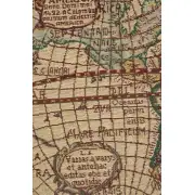 Map Of The West Belgian Cushion Cover - 16 in. x 16 in. Cotton/Viscose/Polyester by Charlotte Home Furnishings | Close Up 2