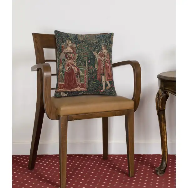 The Reading  Belgian Cushion Cover Tapestry Cushions