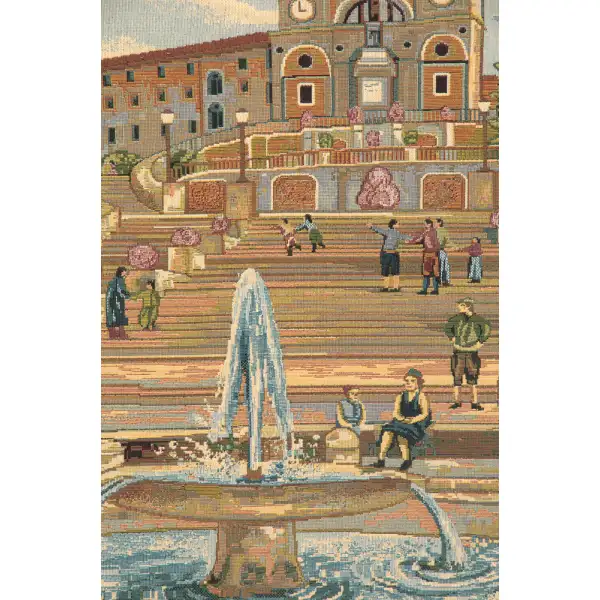Piazza di Spagna Italian Tapestry Castle & Architecture Tapestries