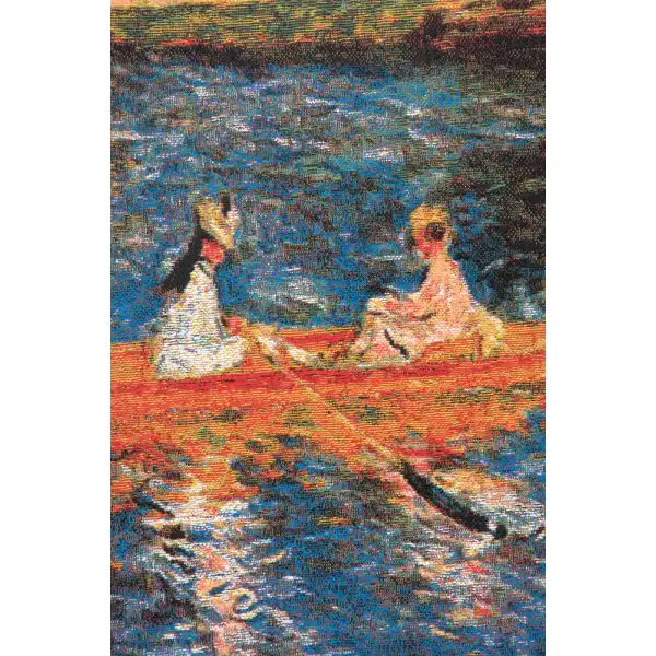 Seine at Asnie'res Belgian Tapestry Wall Hanging Landscape & Lake Tapestries