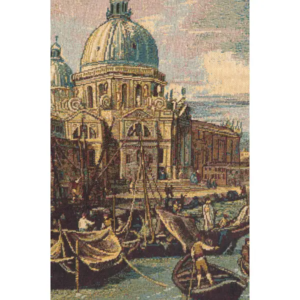 Saint Mary of Health and the Grand Canal Horizontal Small Italian Tapestry Coastal Dwelling Tapestries
