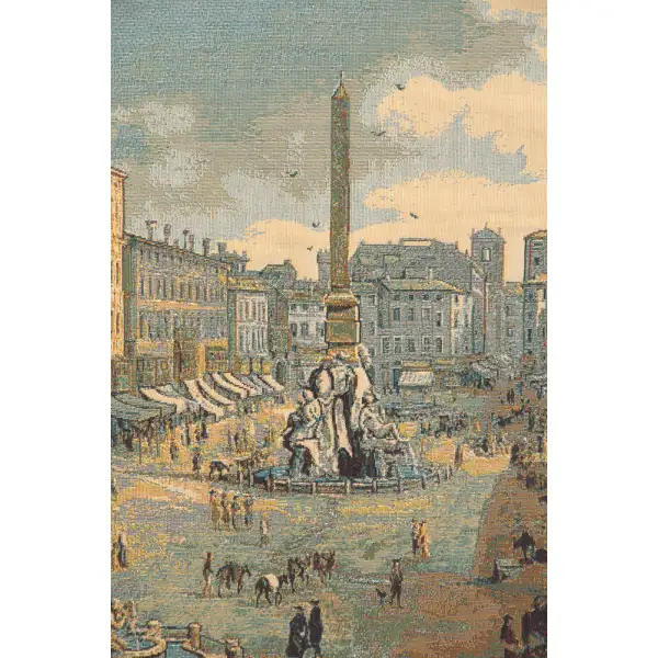 Navona Square Italian Tapestry Famous Places