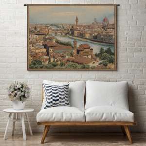 View of Florence and the Arno Italian Tapestry
