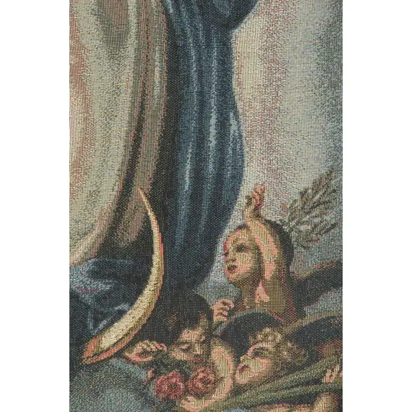 Lady Of Assumption European Tapestries - 17 in. x 25 in. Cotton/Polyester/Viscose by Alberto Passini | Close Up 2