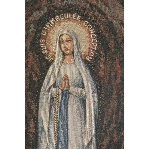 Apparitione Lourdes European Tapestries Madonna