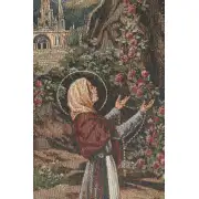 Apparitione Lourdes European Tapestries - 17 in. x 25 in. Cotton/Polyester/Viscose by Alberto Passini | Close Up 2