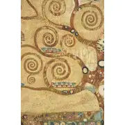 Tree Of Life 1 European Tapestries - 25 in. x 31 in. Cotton/Polyester/Viscose by Gustav Klimt | Close Up 2