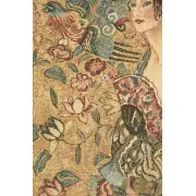 The Woman European Tapestries - 16 in. x 16 in. Cotton/Polyester/Viscose by Gustav Klimt | Close Up 1