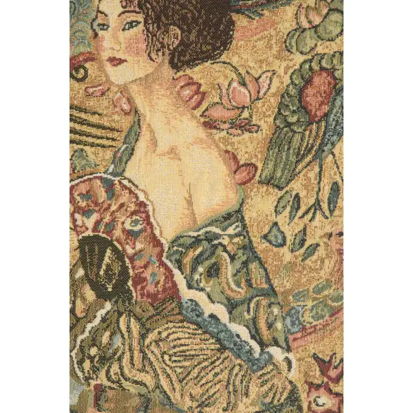 The Woman European Tapestries - 16 in. x 16 in. Cotton/Polyester/Viscose by Gustav Klimt | Close Up 2