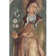 Saint Clare In Arch European Tapestries - 17 in. x 25 in. Cotton/Polyester/Viscose by Charlotte Home Furnishings | Close Up 1