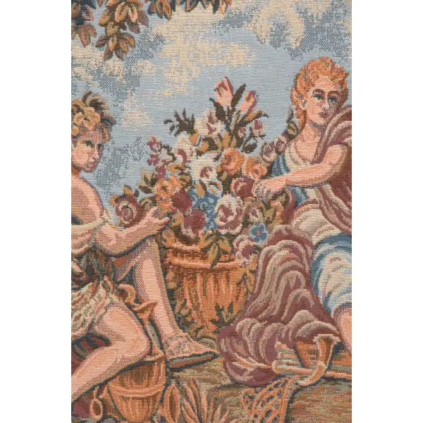 Autumn Grapes in Basket European Tapestries Wine & Feast Tapestries