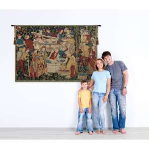 Vendages (Yellow) Belgian Tapestry
