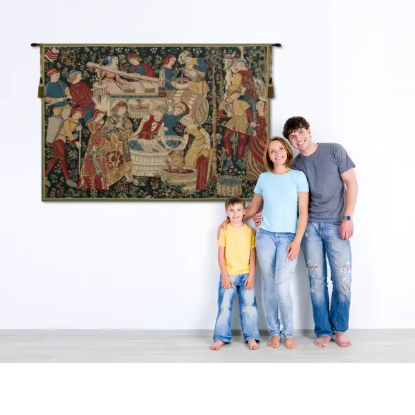 Vendages (Yellow) Tapestry