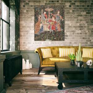 The Concert (Blue) Belgian Tapestry