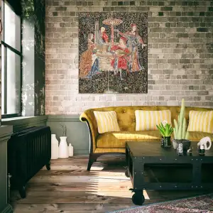 The Concert (Blue) Belgian Wall Tapestry