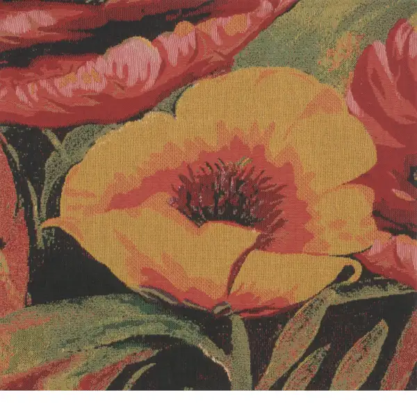 Poppies V Belgian Cushion Cover Flora & Fauna