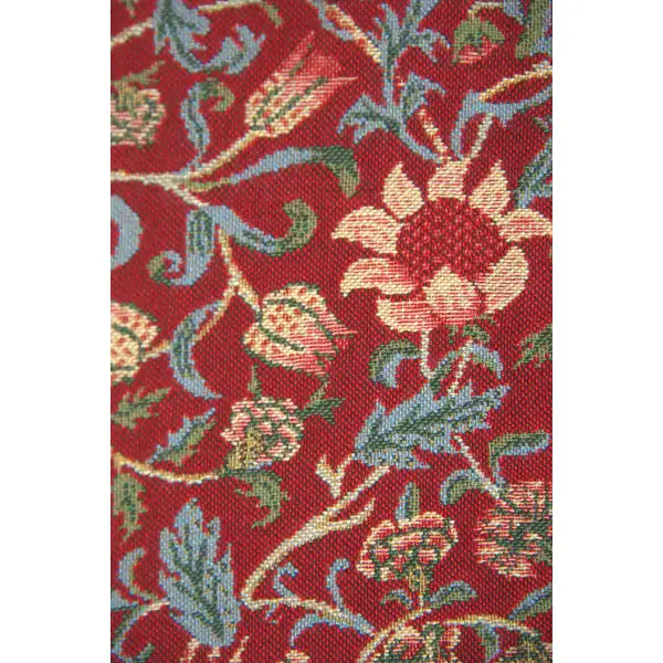 Fleurs de Morris (Red) I Tapestry Bell Pull Flora Bell Pulls