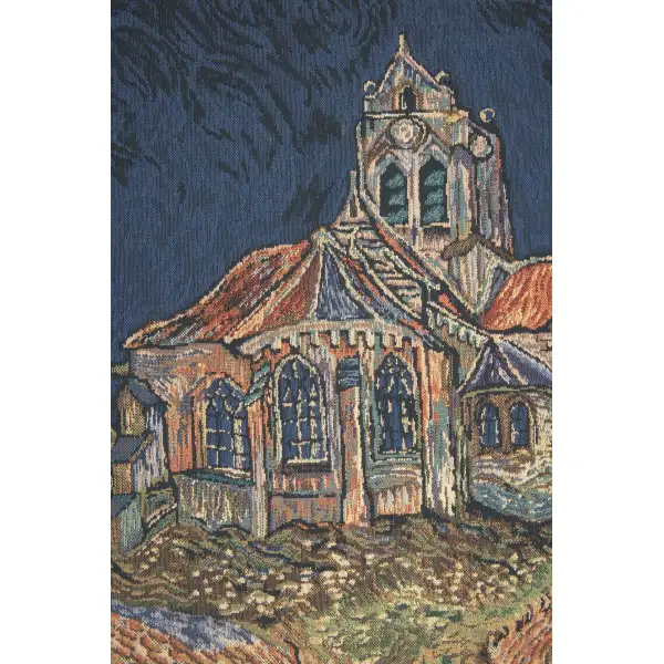 Church of Auvers I Belgian Tapestry Famous Places