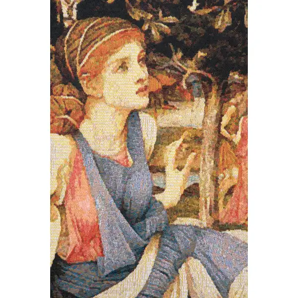 Love and the Maiden Stanhope Belgian Tapestry Wall Hanging Pre-Raphaelite Tapestries
